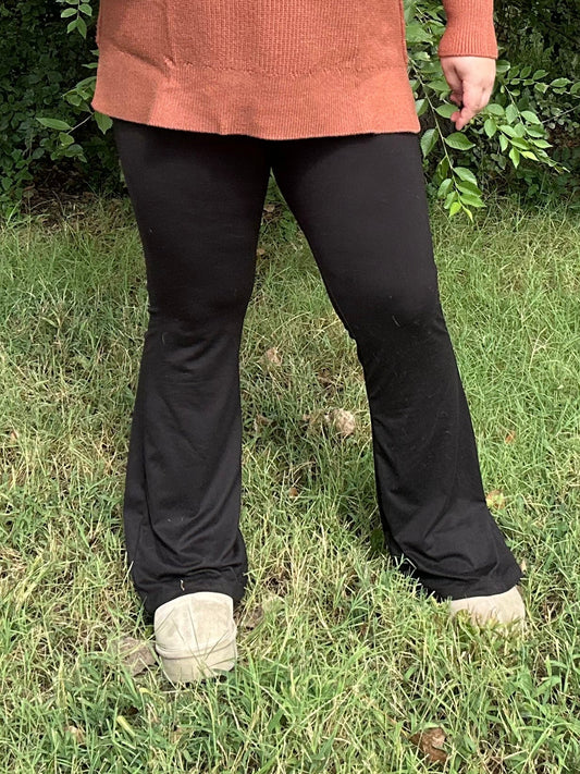 Flare Leggings (Brown)
