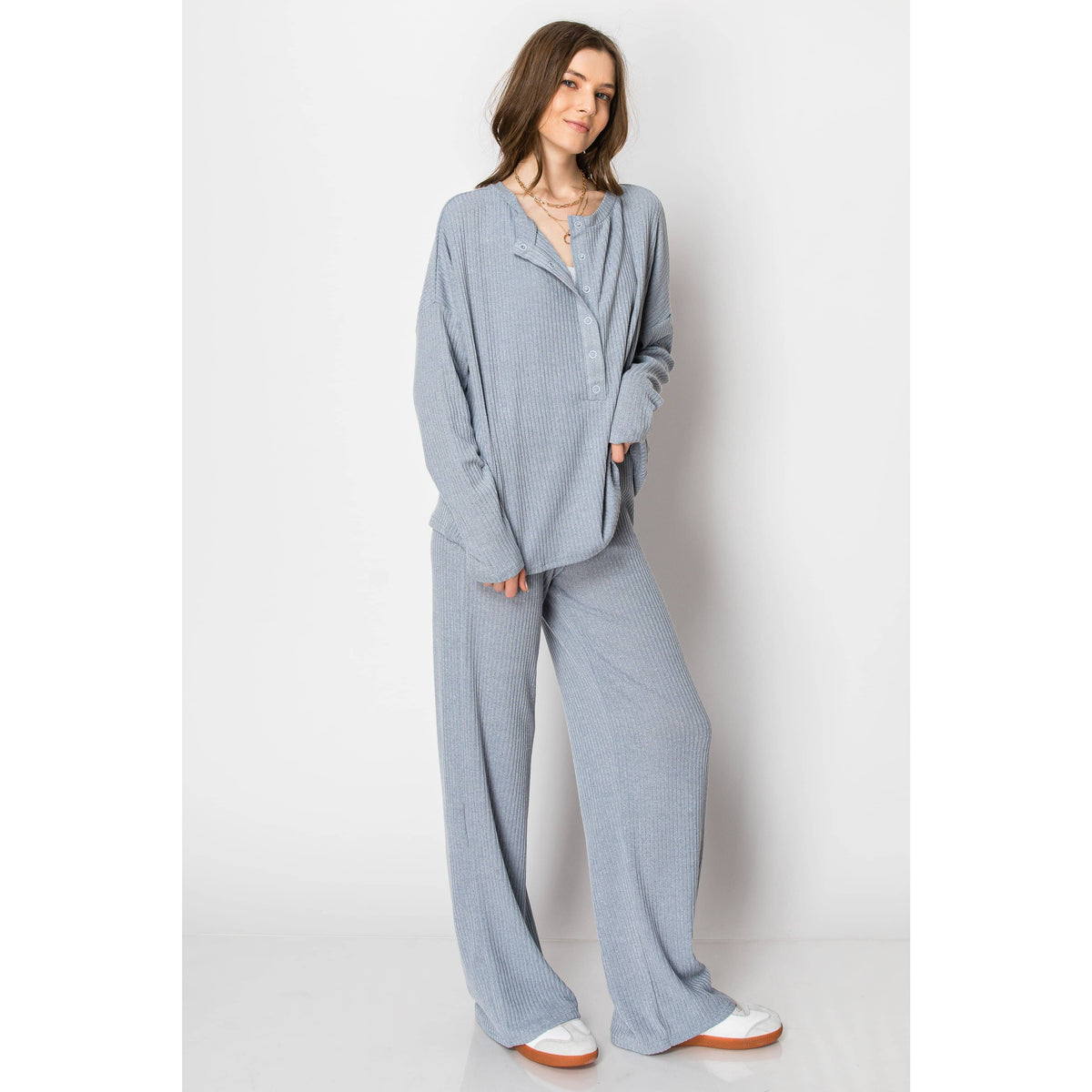Midnight Breeze Ribbed Set