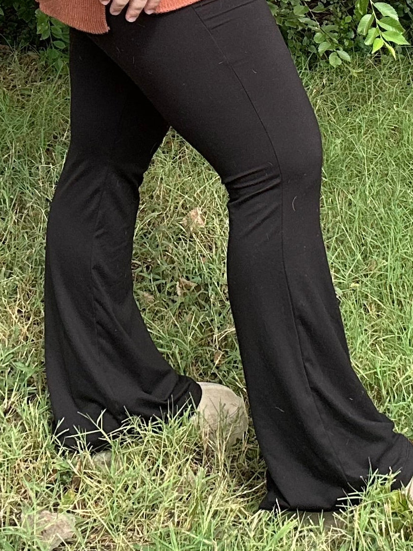 Flare Leggings (Brown)