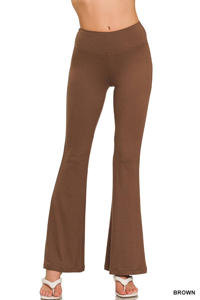Flare Leggings (Brown)